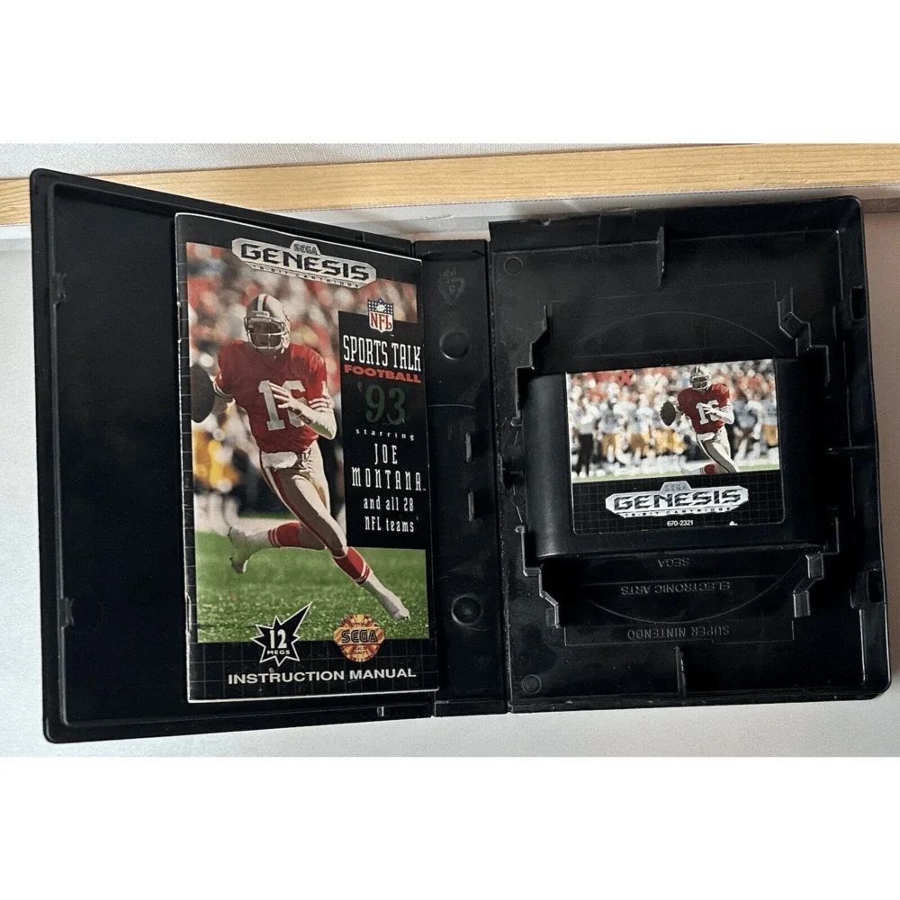 NFL Sports Talk Football '93 Starring Joe Montana (Sega Genesis, 1992) CIB